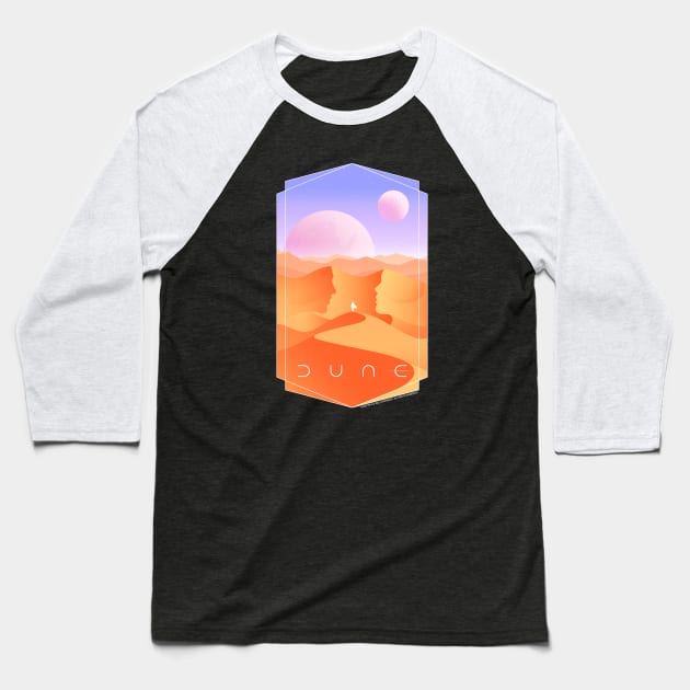 Destined for Dune Baseball T-Shirt by sketchboy01